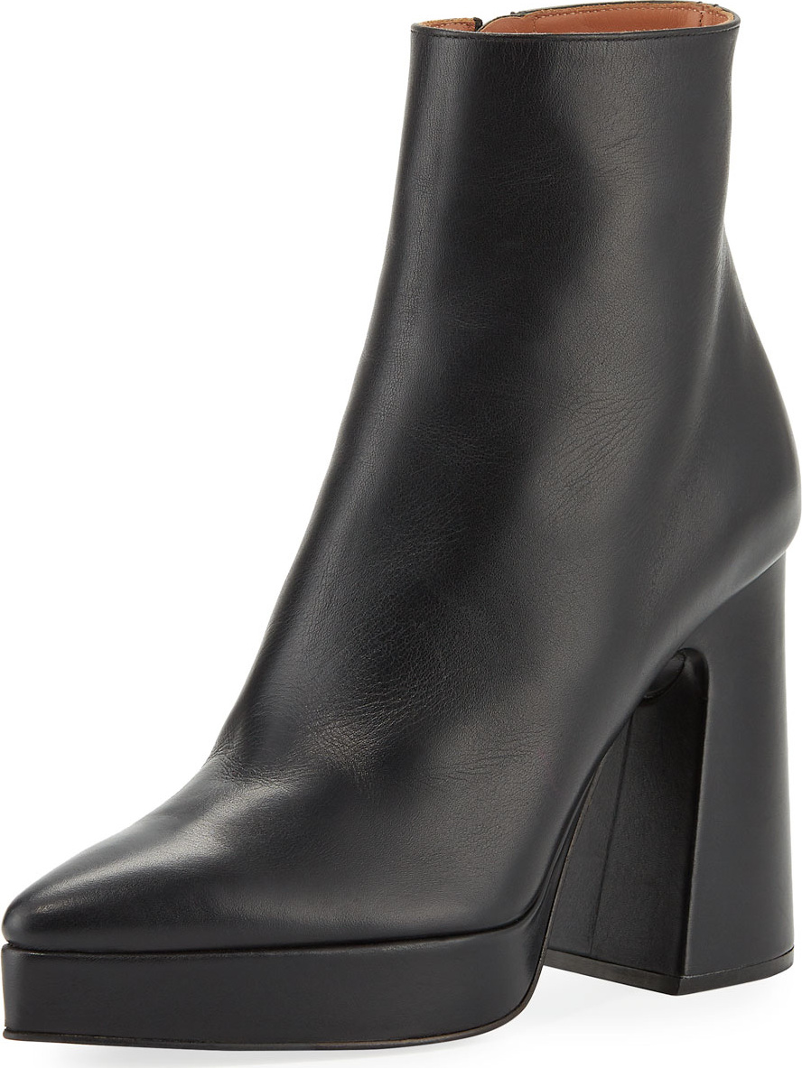 Proenza Schouler Ave Platform Pointed-Toe Booties