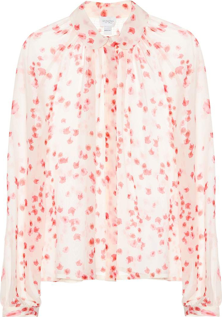 Giambattista Valli Printed silk blouse