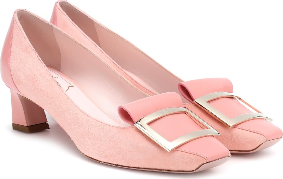 Roger Vivier Trompette Tongue suede pumps