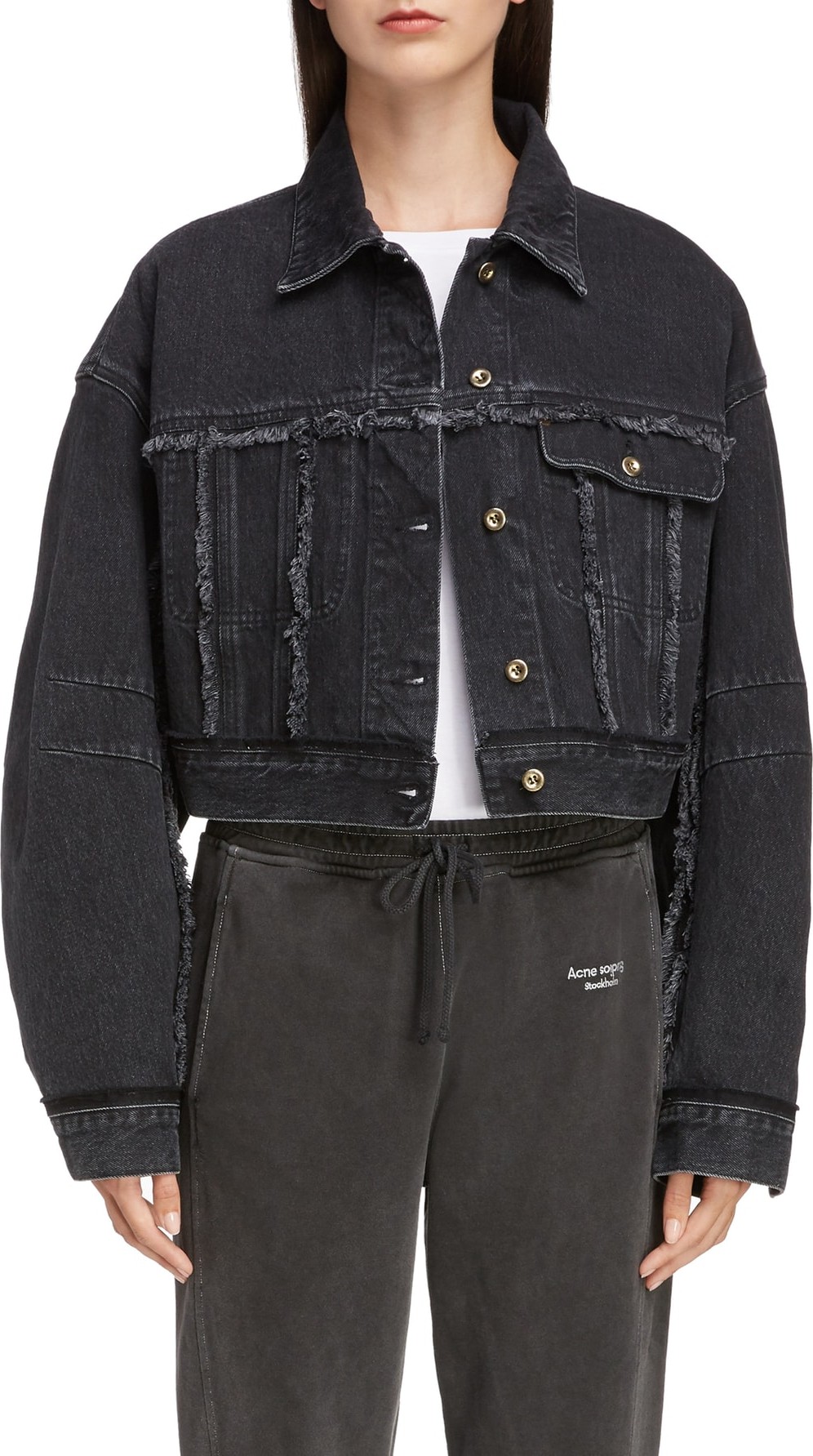 Acne Studios Oriana Crop Denim Jacket