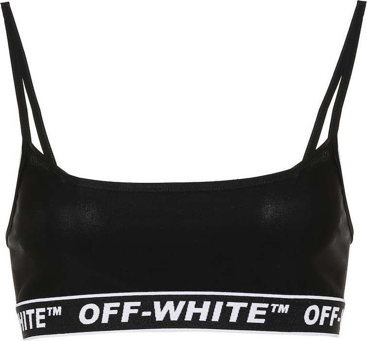 Off White Logo sports bra