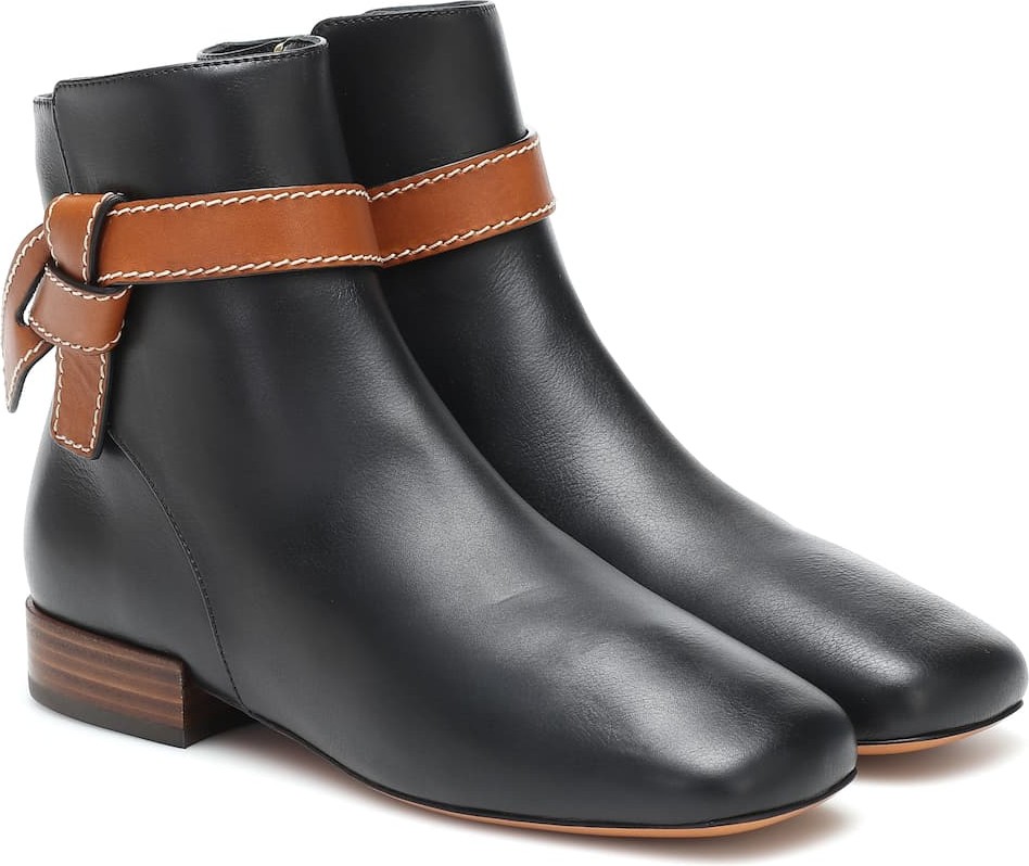 LOEWE Gate leather ankle boots