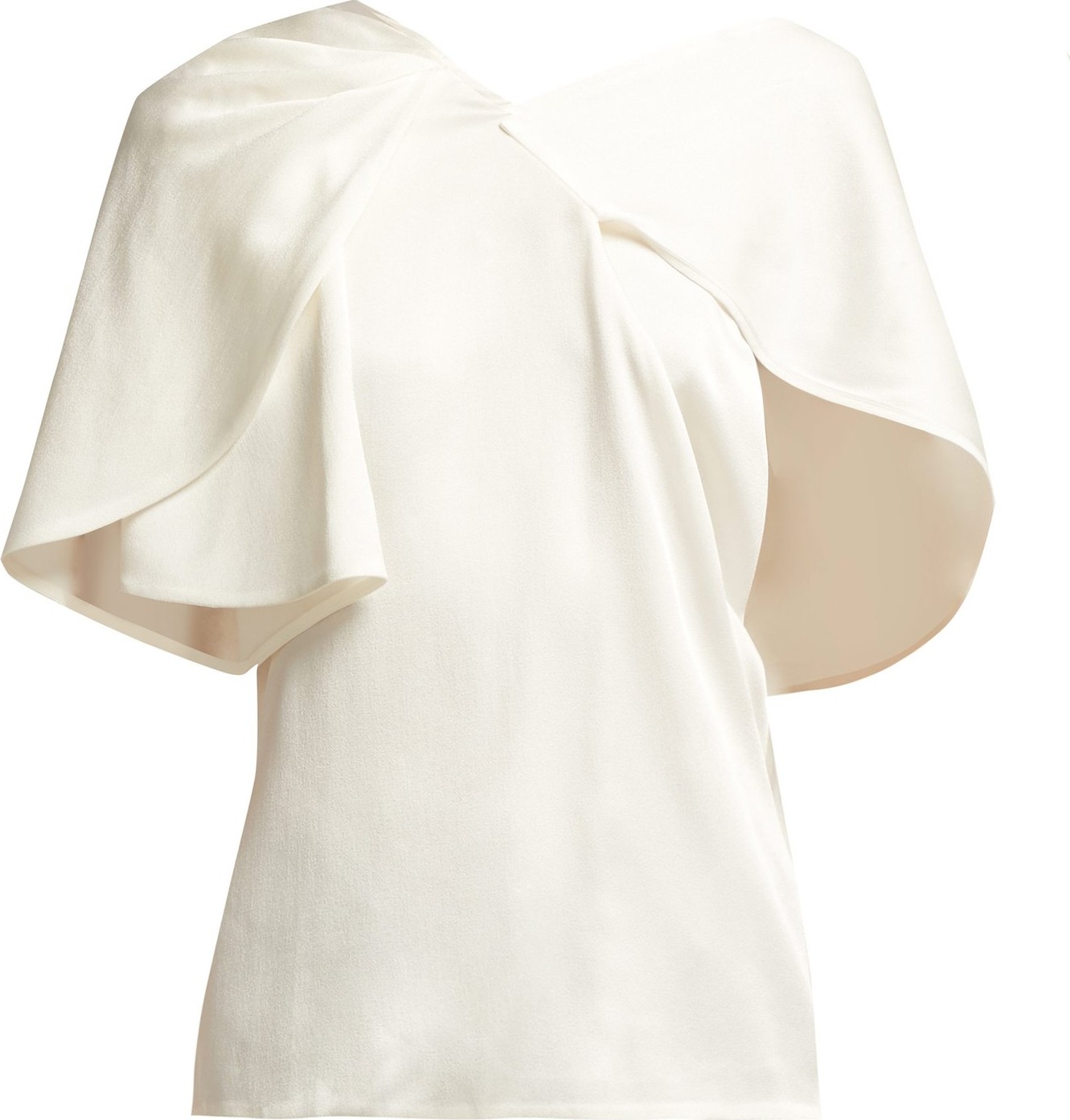 Peter Pilotto Asymmetric satin top