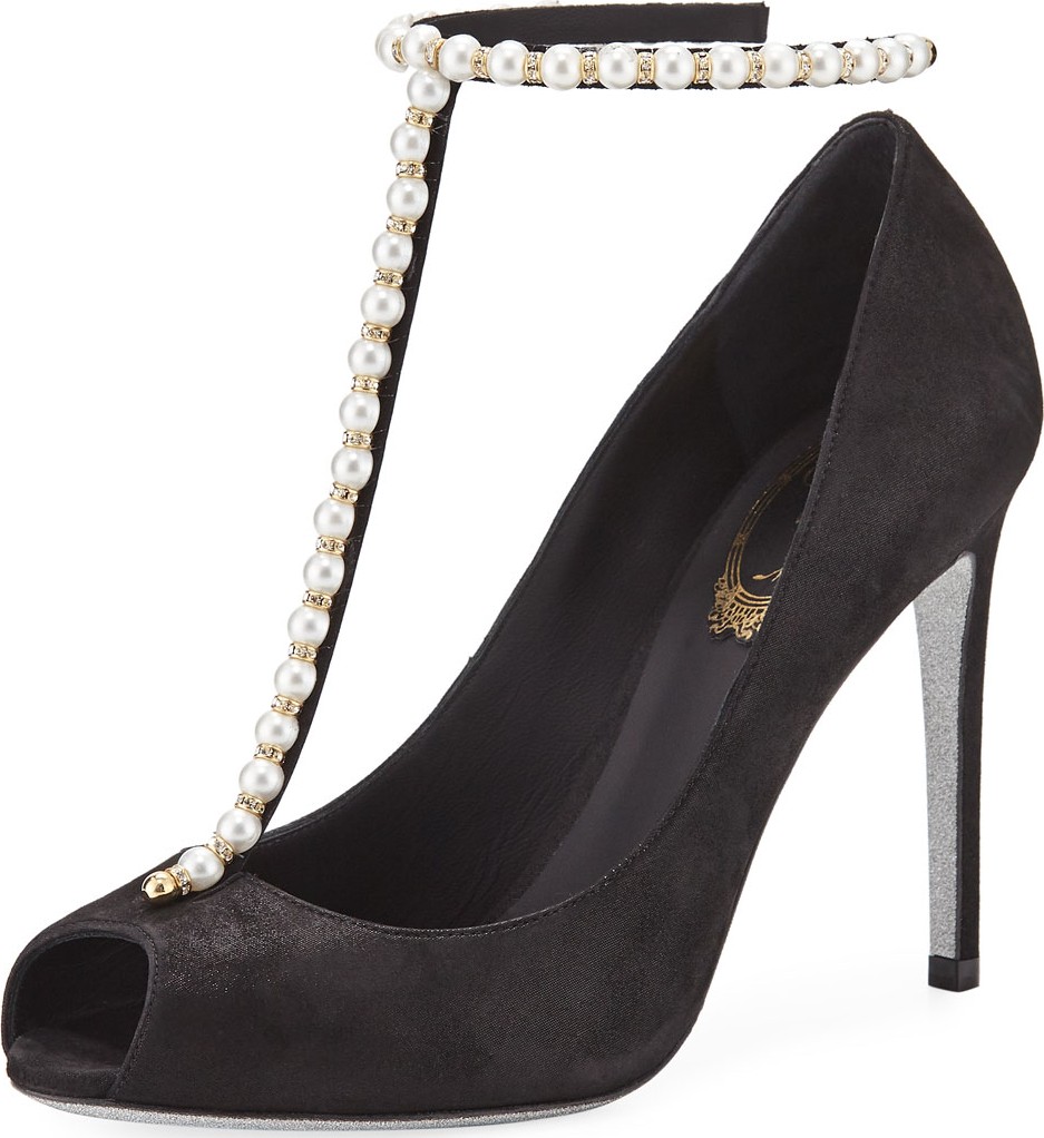 Rene Caovilla Pearly Suede 105mm Pumps