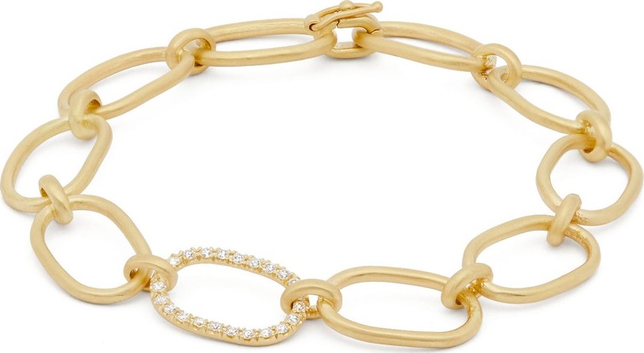 Irene Neuwirth Diamond & 18kt gold link bracelet