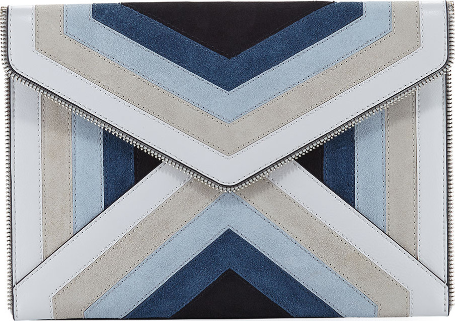 Rebecca Minkoff Leo Chevron Envelope Clutch Bag