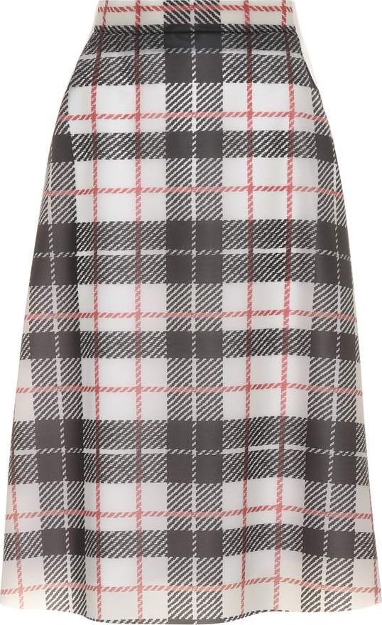 Burberry London England Tartan-printed plastic skirt