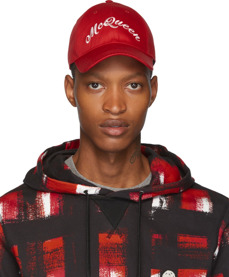 Alexander McQueen Red Americana Cap