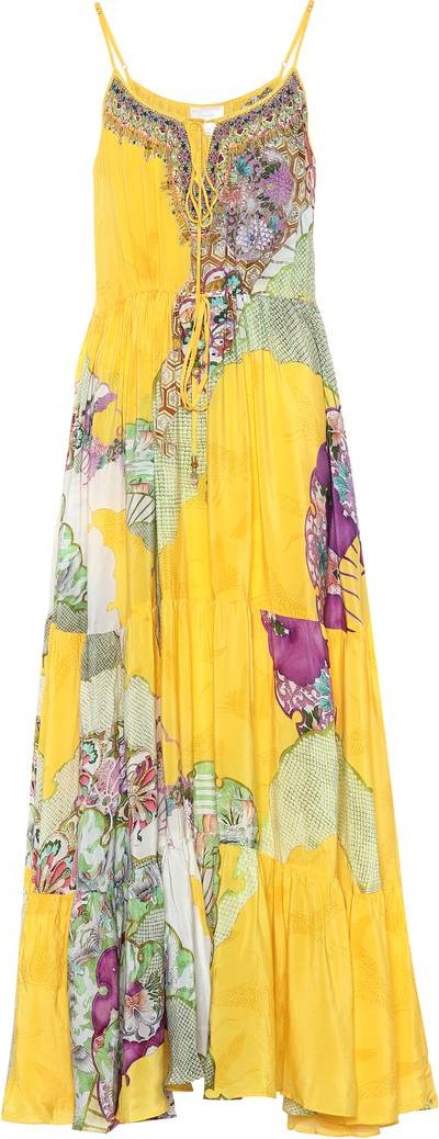 Camilla Embellished silk maxi dress