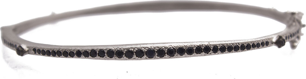 Armenta New World Bangle with Black Sapphires