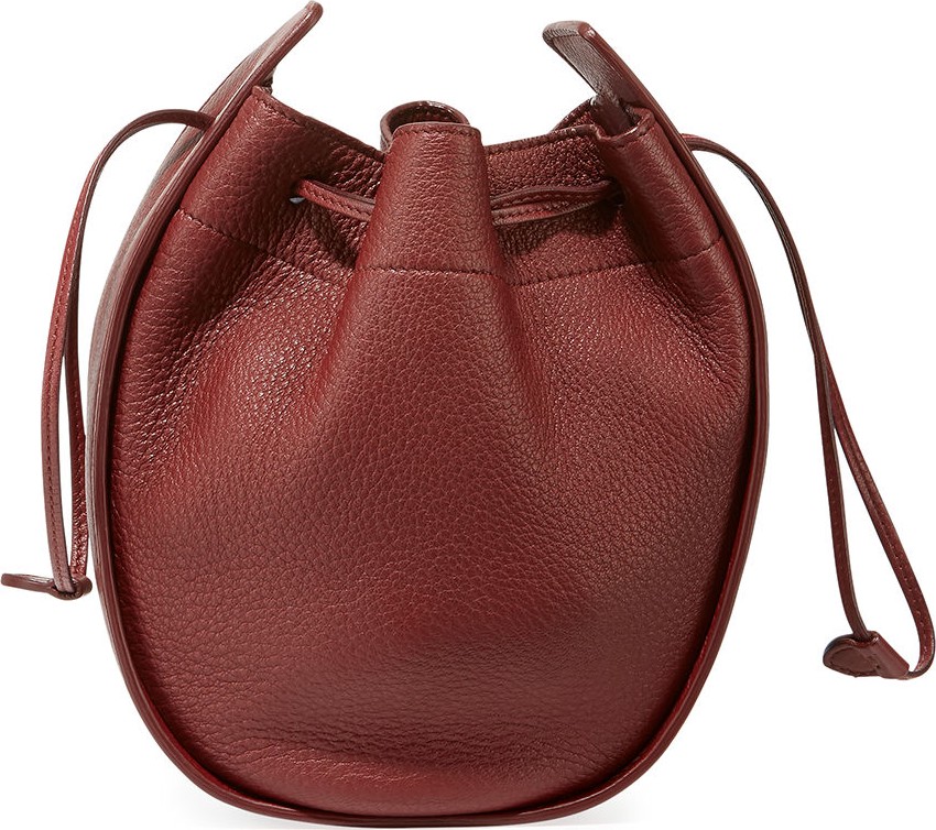 THE ROW Drawstring Deerskin Leather Pouch Bag