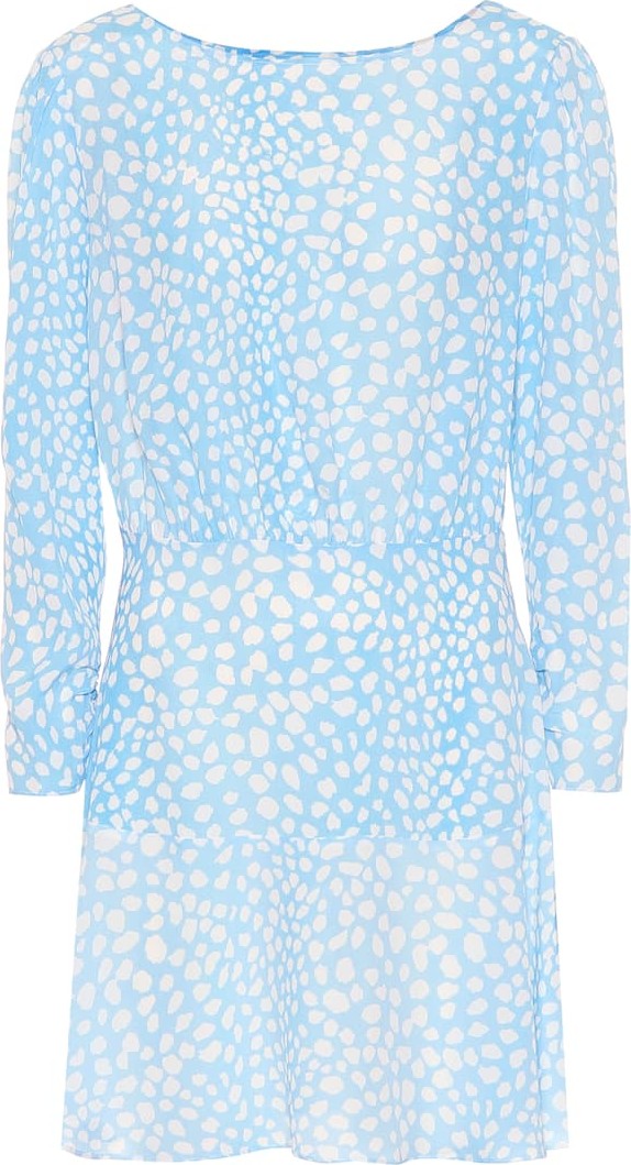 RIXO LONDON Kyla leopard-print minidress