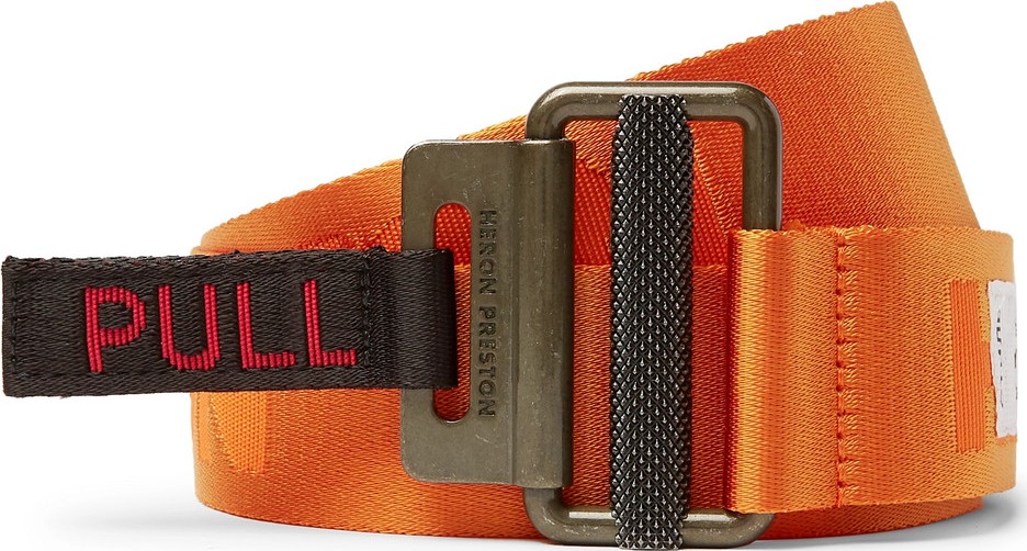 Heron Preston 4cm Logo-Jacquard Webbing Belt