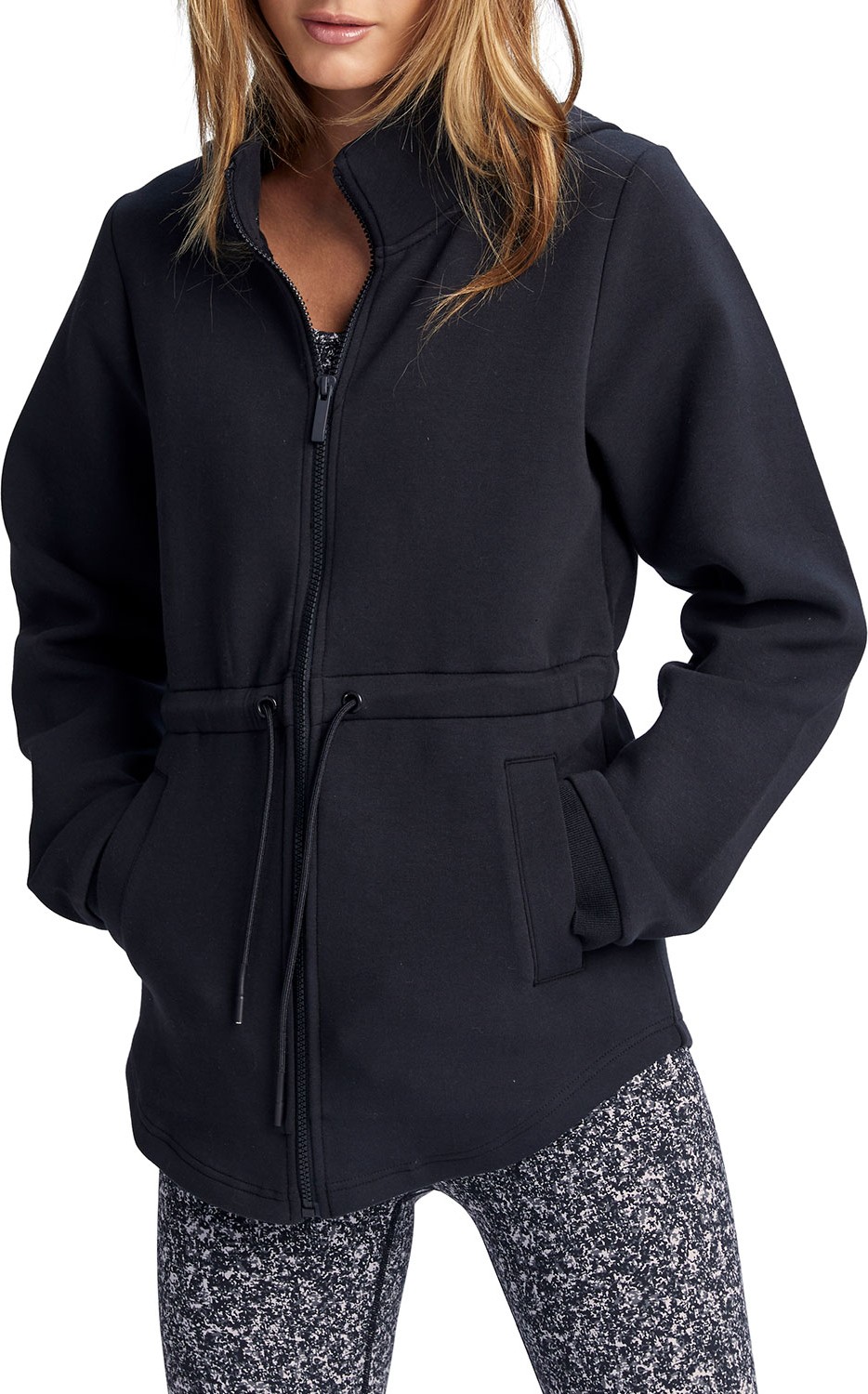 Varley Dahlia Cinched-Waist Hooded Jacket