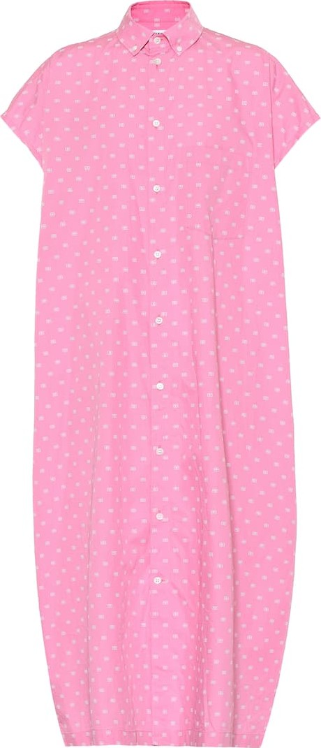 Balenciaga BB cotton shirt dress