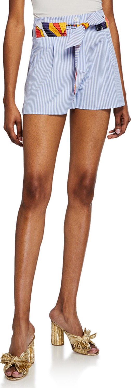La Prestic Ouiston Mumbai Striped Tie Shorts