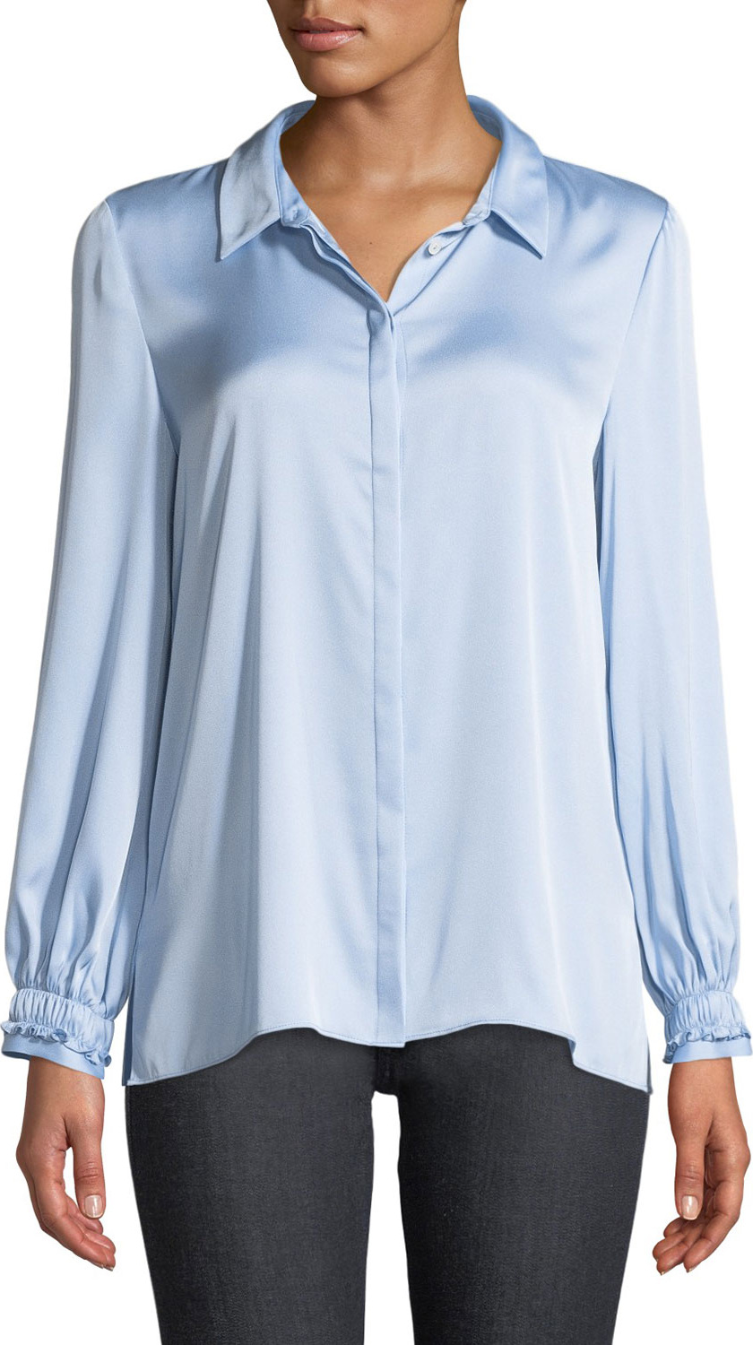 KOBI HALPERIN Ella Long-Sleeve Silk Blouse KOBI HALPERIN Ella Long-Sleeve Silk Blouse
