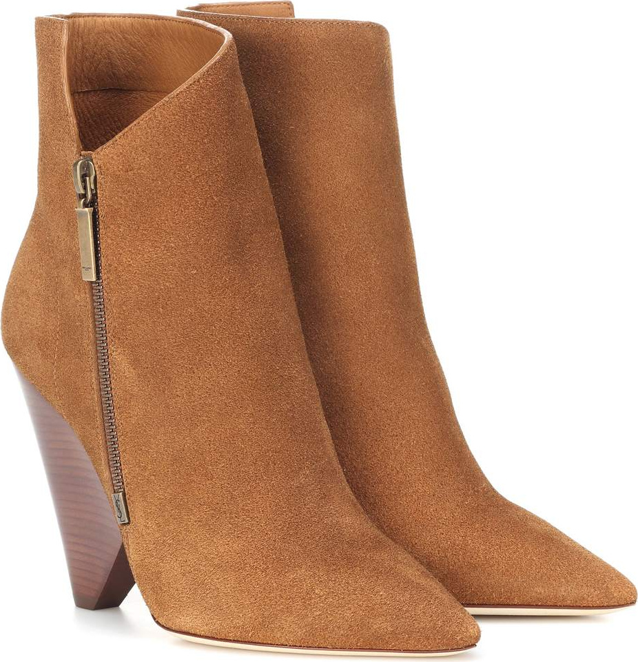Saint Laurent Niki 105 suede ankle boots