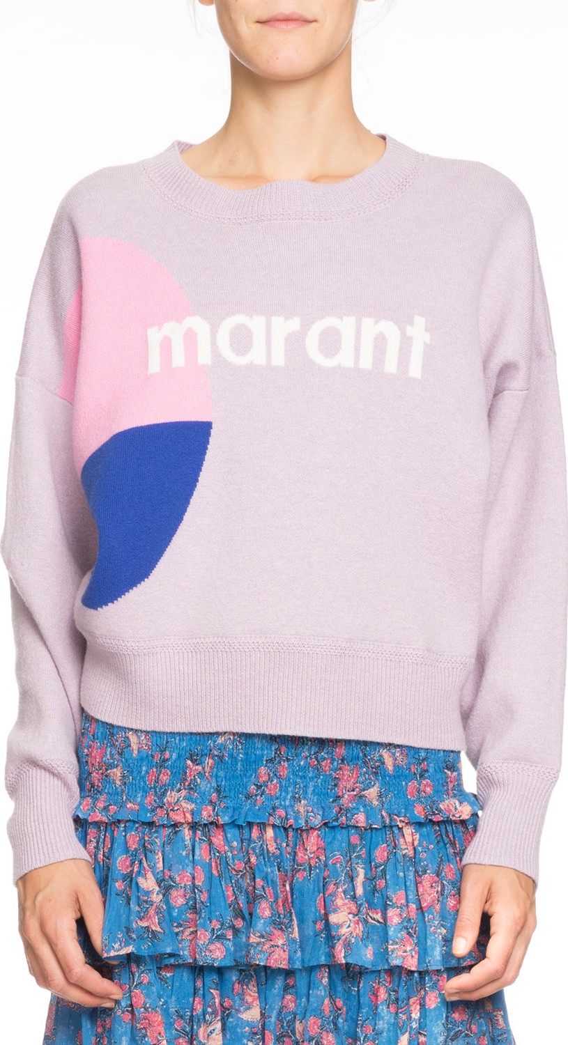 Isabel Marant Etoile Korbin Wool-Blend Logo Pullover Sweater