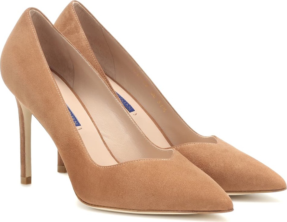 Stuart Weitzman Anny suede pumps