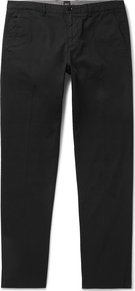 HUGO BOSS Black Crigan Slim-Fit Stretch-Cotton Twill Chinos