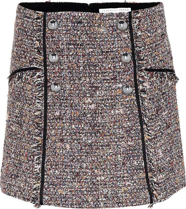 Veronica Beard Starck tweed miniskirt