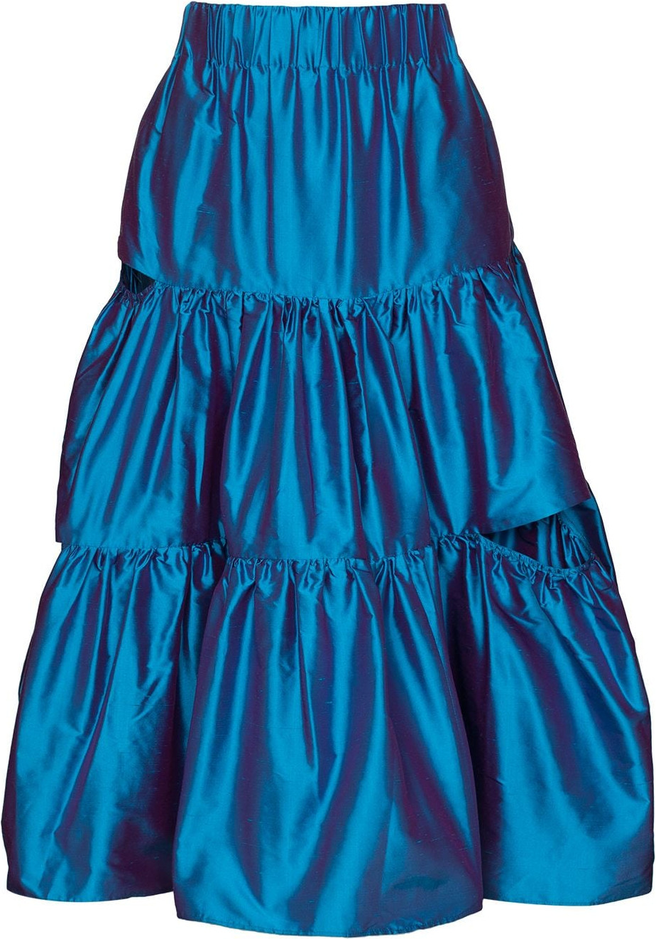 Marques'Almeida - Ruffled midi skirt