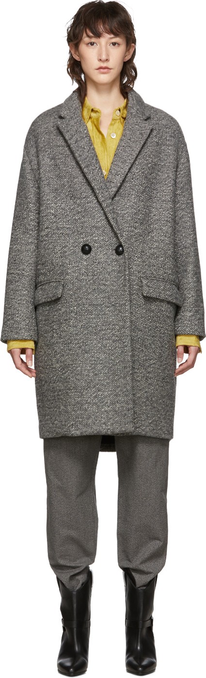 Isabel Marant Grey Wool Filipo Coat