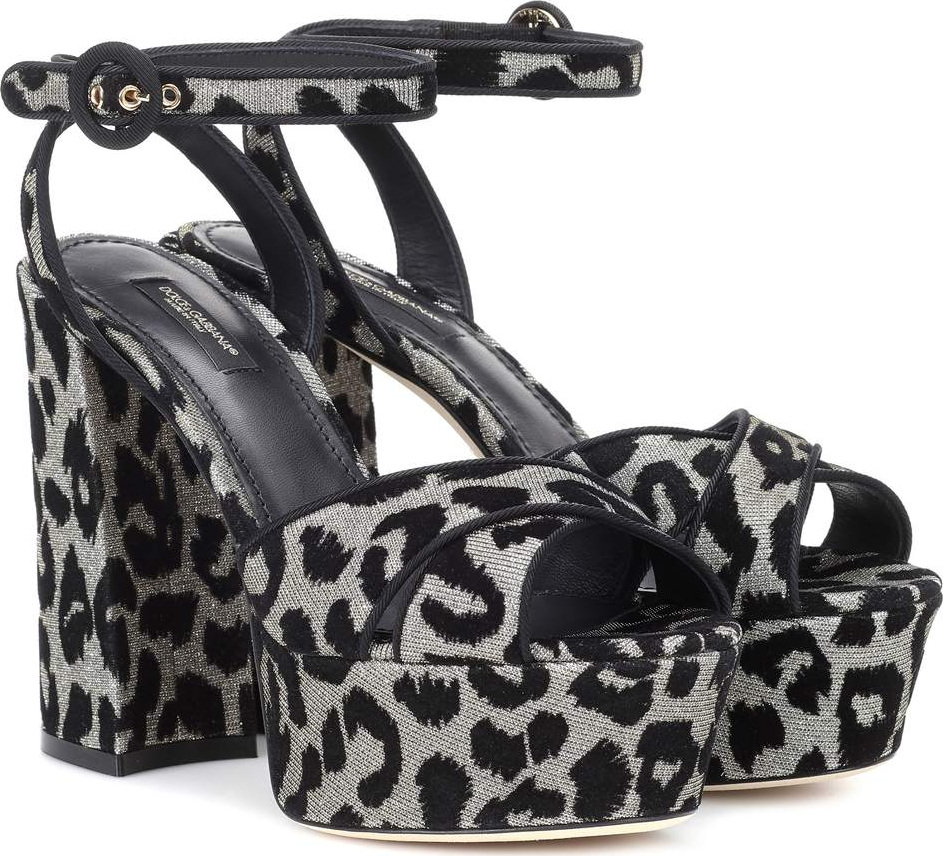 Dolce & Gabbana Leopard plateau sandals