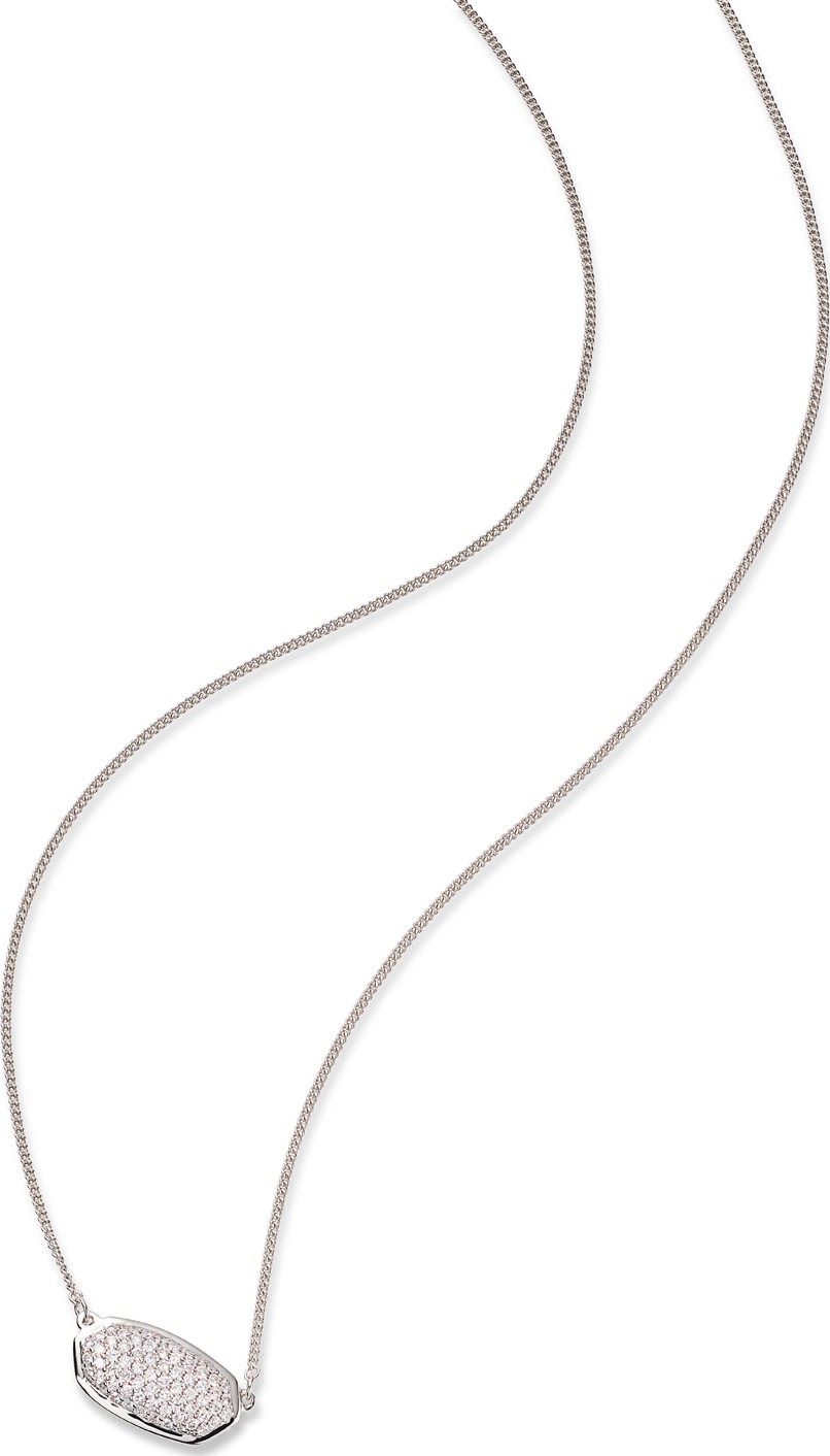 Kendra Scott Elisa 14k White Gold Diamond Pendant Necklace