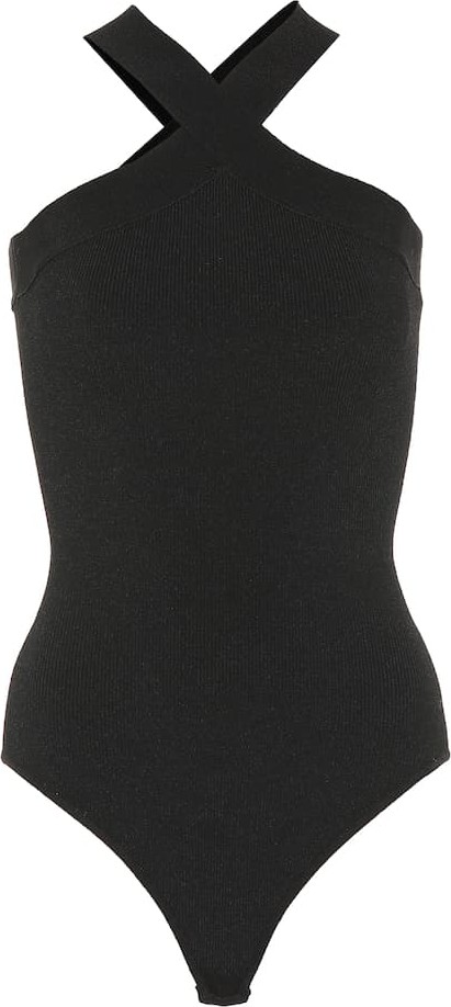 Khaite The Logan ribbed jersey bodysuit