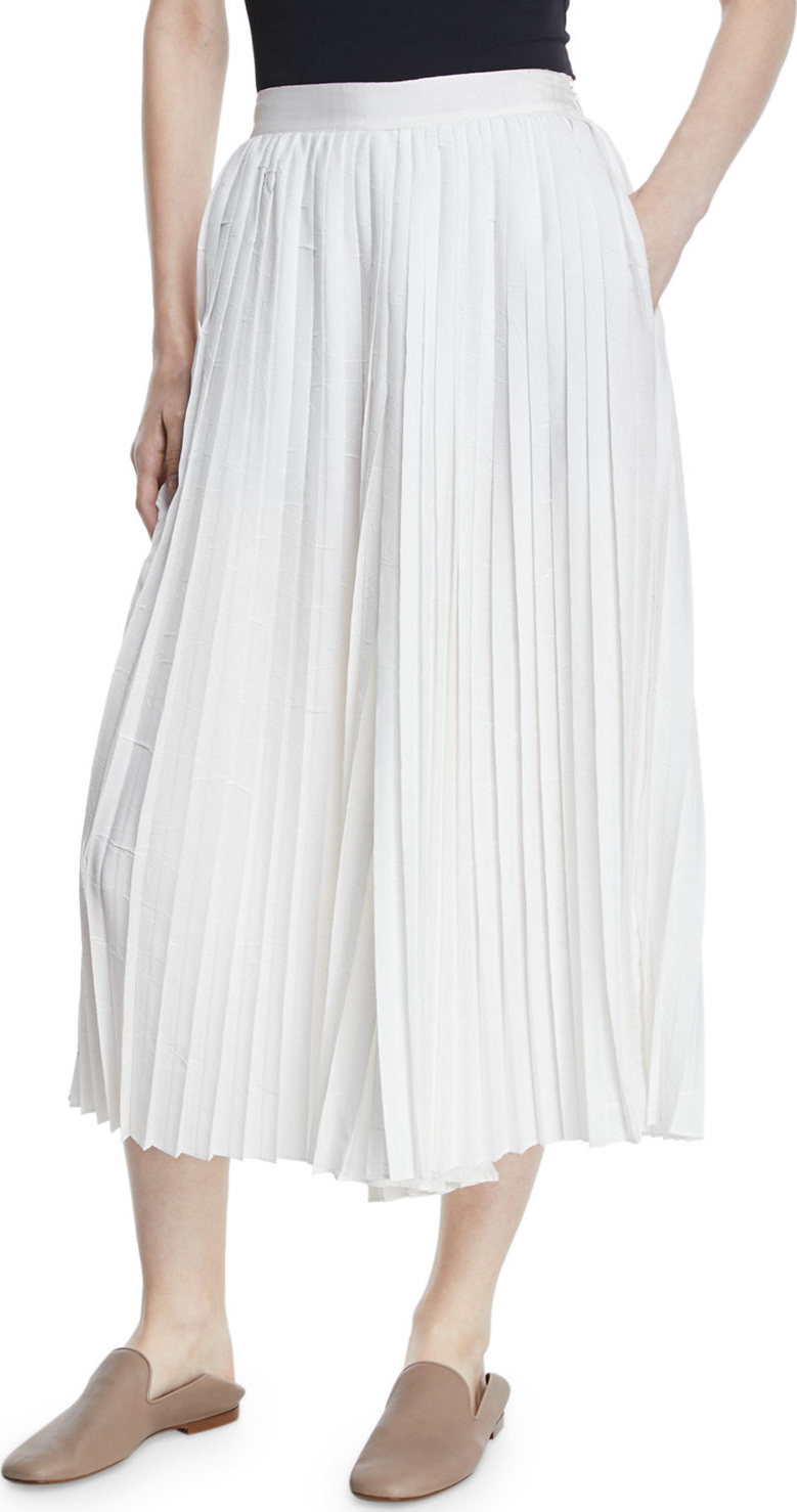 Vince High-Waist Pleated Culotte Pants