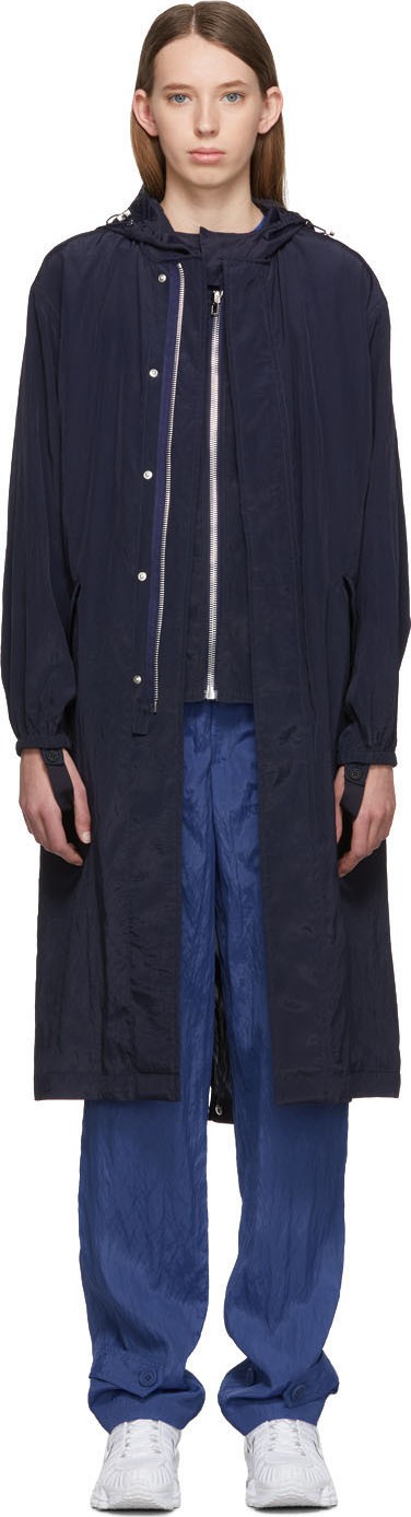 Helmut Lang Navy Sheer Parka