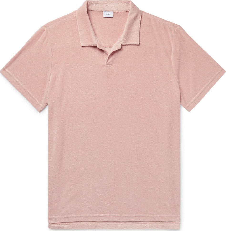 Onia Shaun Modal-Blend Terry Polo Shirt