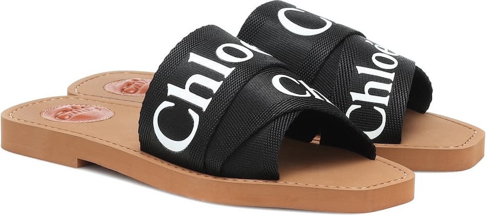 Chloe Woody canvas sandals
