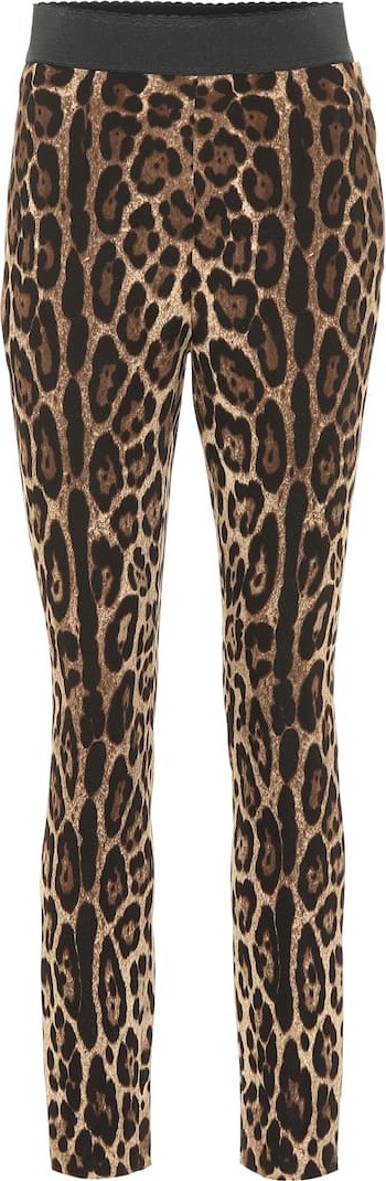 Dolce & Gabbana Leopard-print stretch leggings