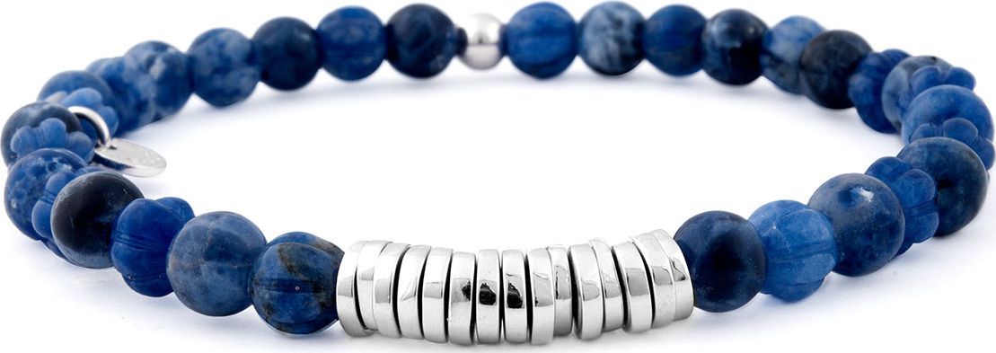 Tateossian Men's Sodalite Bead Bracelet