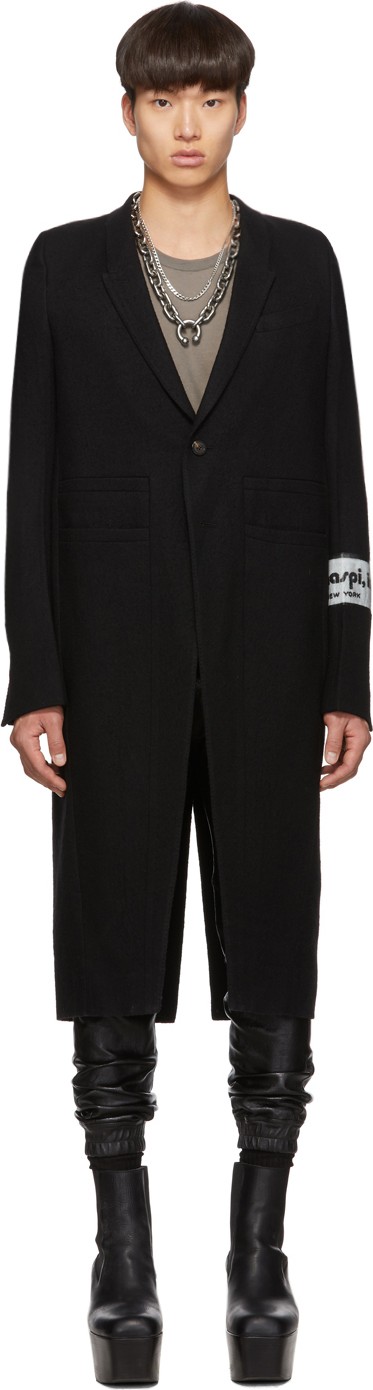 Rick Owens Black Neue Patch Coat