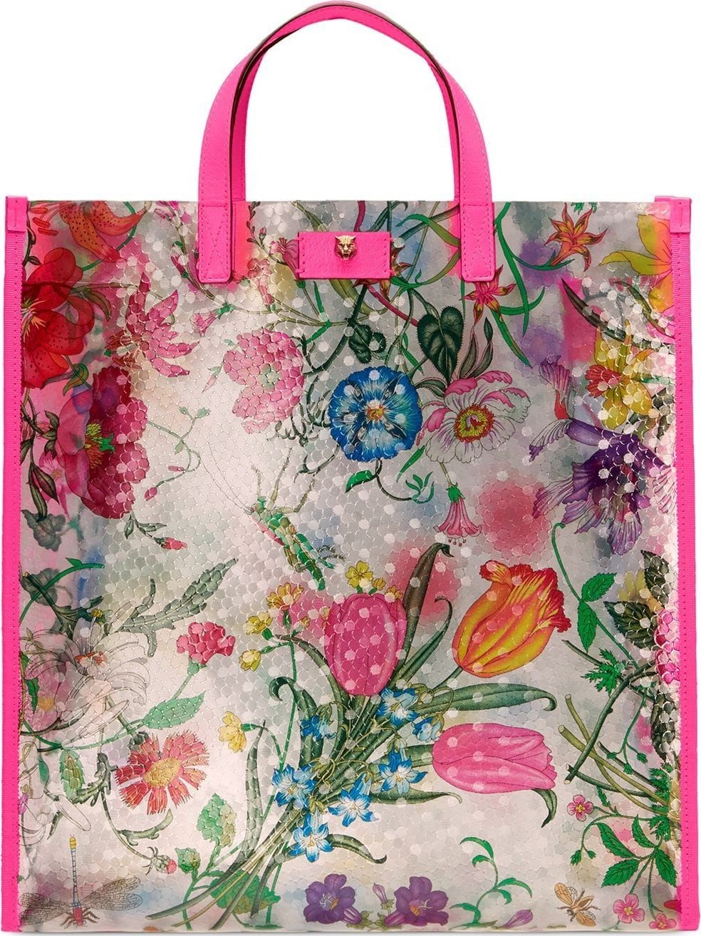 Gucci Flora Print Tote Bag