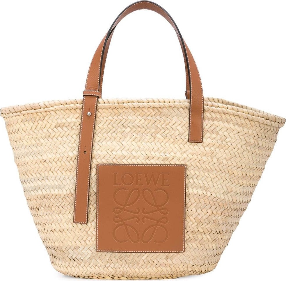 LOEWE raffia straw bag