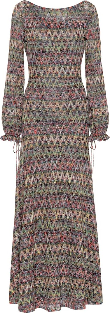 Missoni Striped silk-blend maxi dress