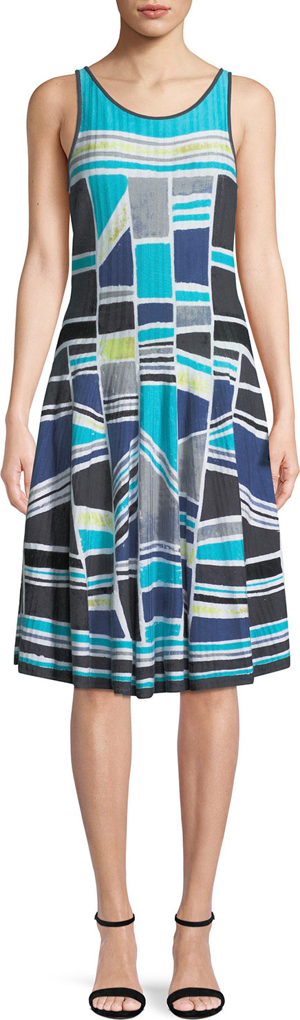 NIC+ZOE Going Places Sleeveless Twirl Dress
