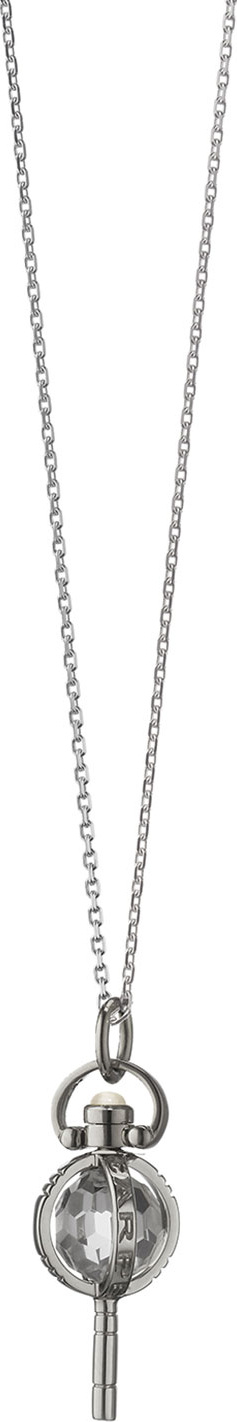 Monica Rich Kosann Mini Silver Carpe Diem Pendant Necklace, 17"L