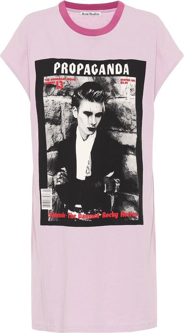 Acne Studios Printed cotton-jersey T-shirt dress