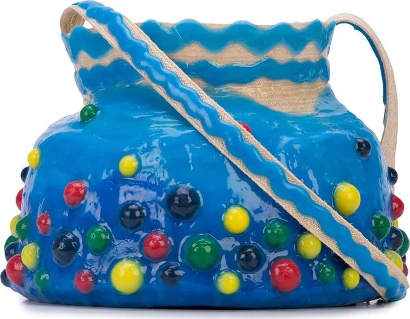 Rosie Assoulin RAINBOW SQUIGGLE bucket bag