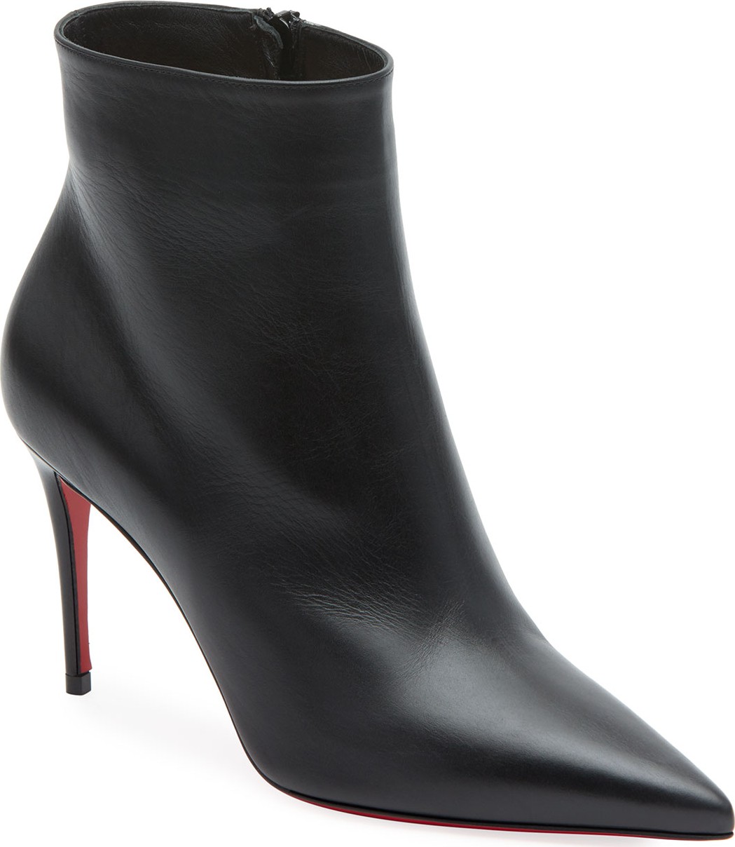 Christian Louboutin So Kate Leather Red Sole Booties