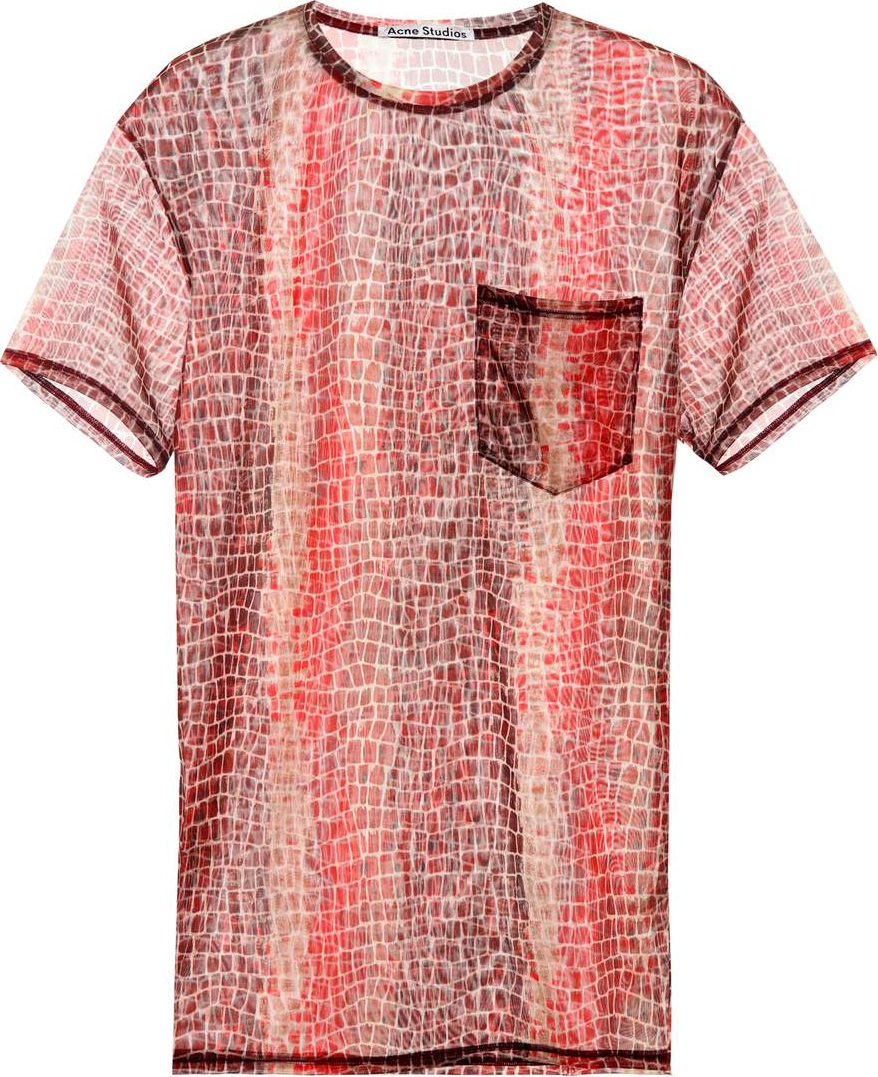 Acne Studios Batumy printed mesh T-shirt