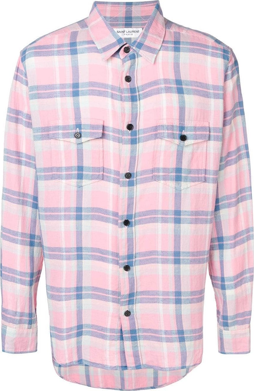 Saint Laurent Checkered shirt