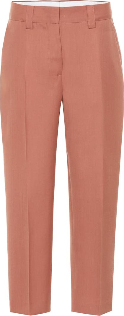 Acne Studios Wool-blend cropped pants