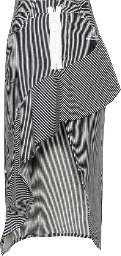 Off White Ruffled denim skirt